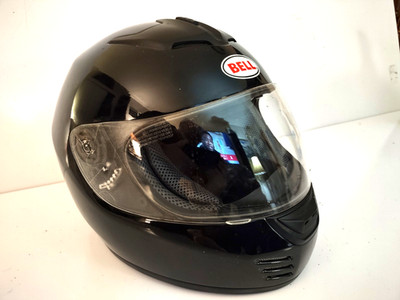 Bell Zephyr Full Face Motorcycle Helmet DOT Gloss Black Adult Size L Large