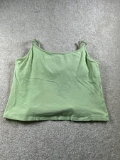 GAP Women's XL Green Cotton Stretch Tank Top Spaghetti Straps