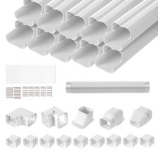 VEVOR 3" W 17.7ft Line Set Cover Kit for Mini Split Central Air Conditioner