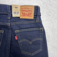 Levis 724 High Rise Slim Straight Jeans Dark Wash Indigo 25x30 18883-0011 NEW