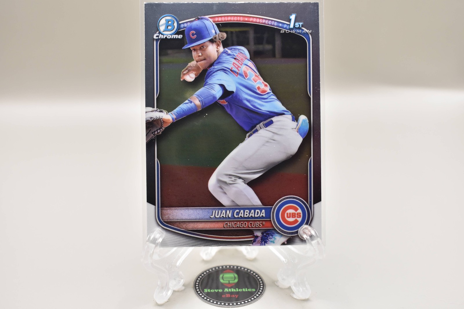 Juan Cabada Cubs 2025 Topps Bowman Chrome Prospect 1st Rookie RC #BCP-207