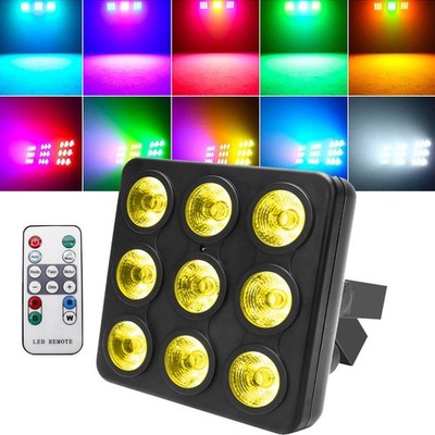 UKING 9x20W RGBW LED Matrix Par Lights Stage Effect Disco DJ Light DMX Party