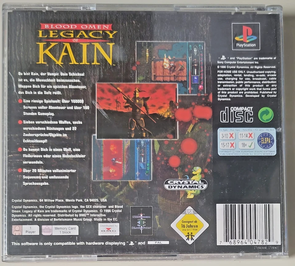 Blood Omen Legacy of Kain PS1 PAL CIB SLES-00523 mit Anleitung - Bild 3 von 4