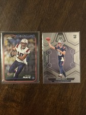 Drake Maye Base Rookie 2 Pack Topps Chrome And Panini Mosaic Base Get Both!!!