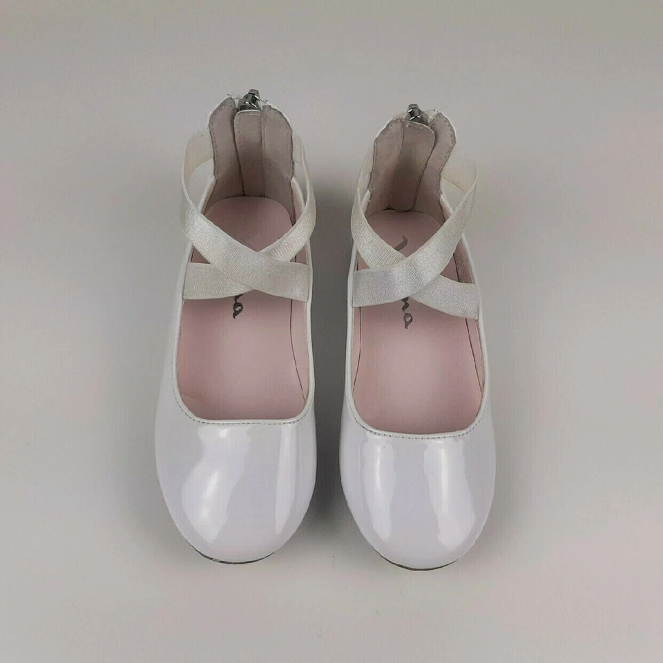Nina Marissa White Patent Ballet Flats - Image 2 of 4