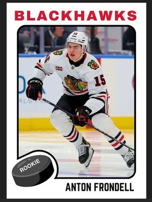 2025-26 Anton Frondell Future Stars NHL Rookie Card #115 Chicago Blackhawks