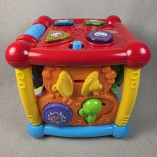 VTech Busy Learners Activity Cube Learning Toy for Infant Toddlers Light Sound