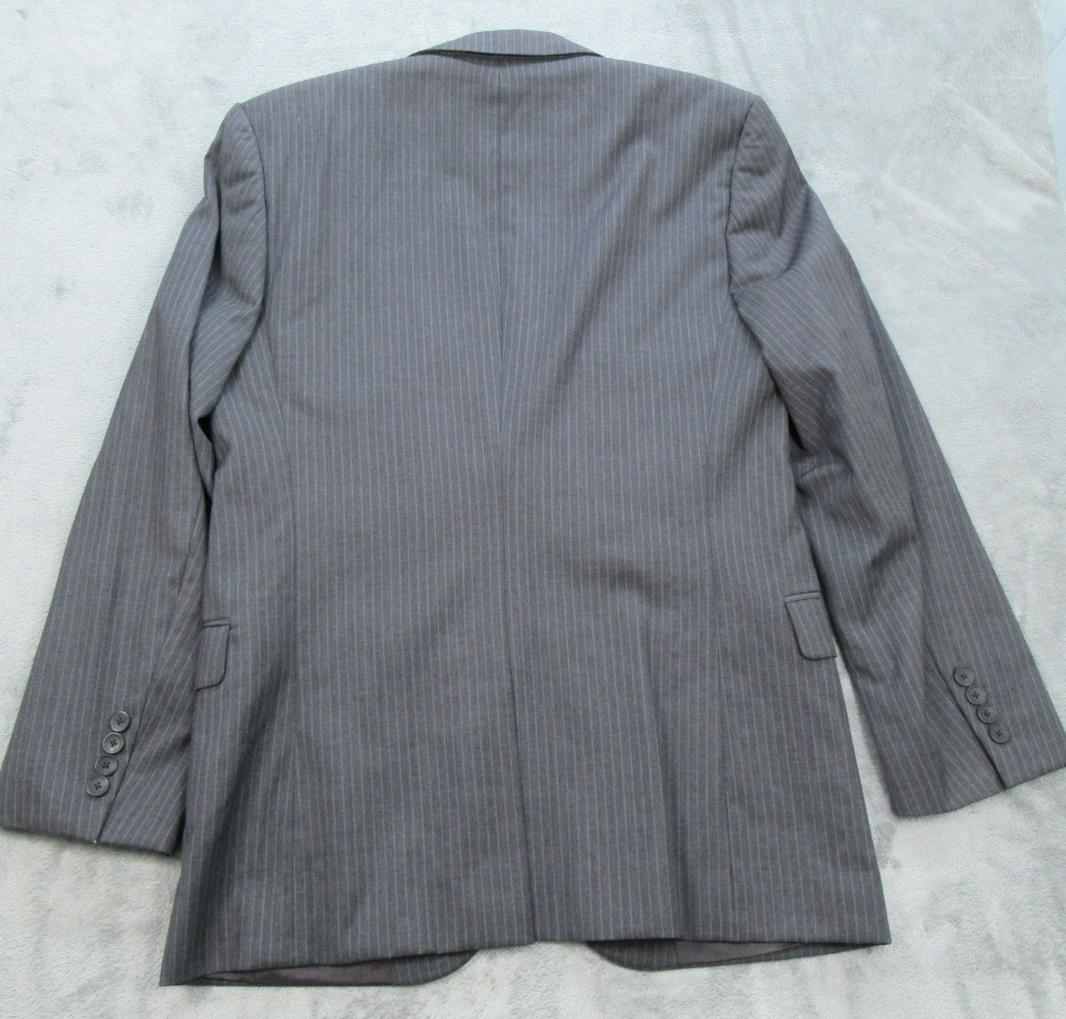 Hugo Boss Sport Coat Blazer Men's Size 50 Wool Jacket Striped Gray