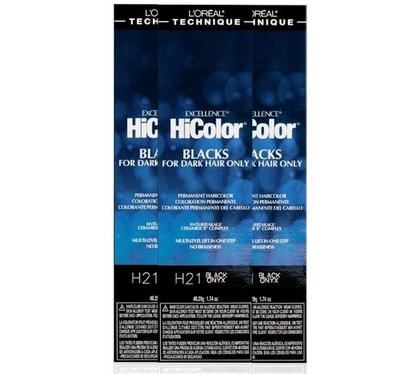 L'Oreal Excel Hicolor H21 Black Onyx 1.74oz ( 3 PACK )