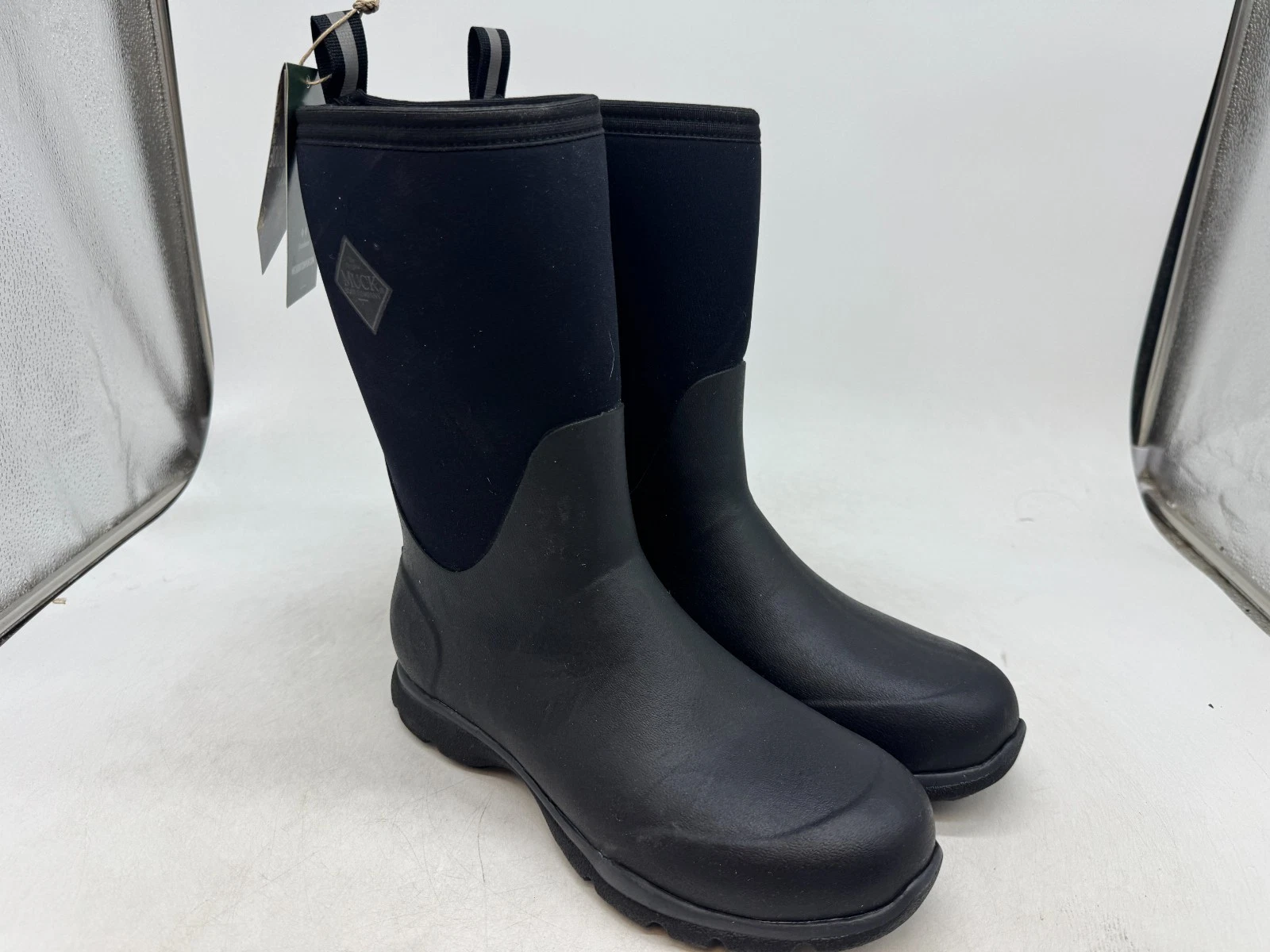 Muck Arctic Excursion Mid Waterproof Snow Boots Men's Black Pull On - 10