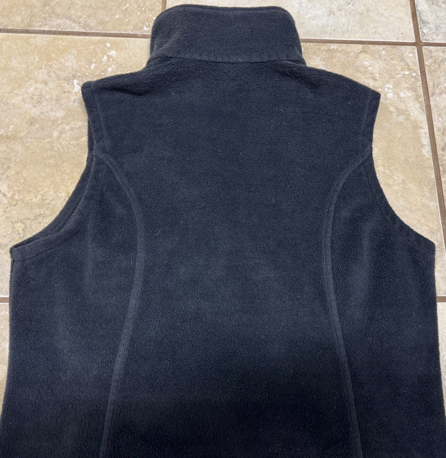 Columbia Full Zip Basic Vest Solid Polyester Gray… - image 11