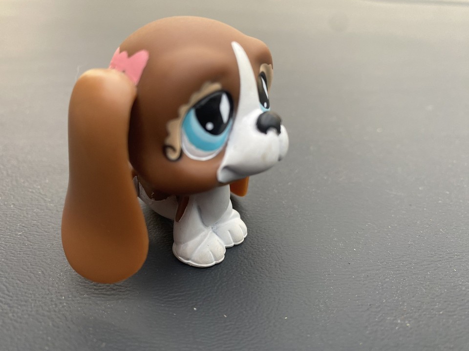 LPS Bassett Hound #1205 Dot Eyes & Bows | eBay Australia