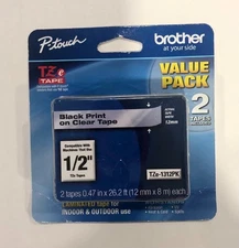 Brother International Tze1312pk Label Tape 2-Pack