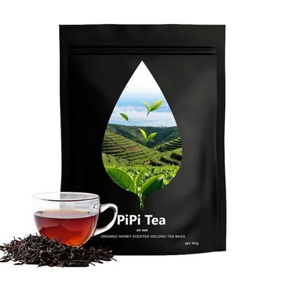 PiPi Tea Organic Oolong Bags   Whole Leaf, 20 (4g Each) Cortisol & Calming Tea
