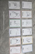 makaton colour sign flash cards.