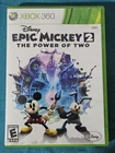 Disney Epic Mickey 2: The Power of Two - Xbox 360 Complete In Box (CIB)