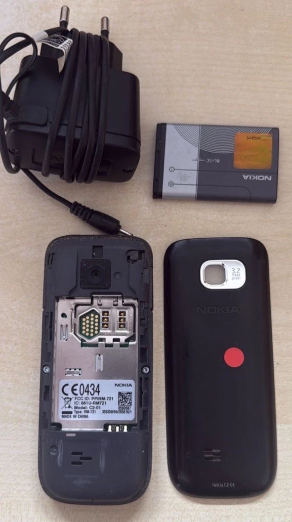 Nokia C2-01 RM 721 Geprüft Händler, Garantie, Komplett, Accu Neu, Gebraucht