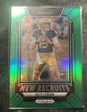 2025 Panini Prizm Draft Picks - New Recruits Riley Leonard #17 Green Prizm (RC)