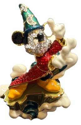 Disney Arriba Brothers Swarovski Jeweled Mickey Sorcerer On A Wave NMIB 