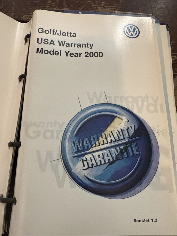 2000 Volkswagen Golf Owners Manual With Case OEM - Изображение 4 из 4