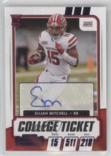 2021 Contenders Draft Picks College Game Ticket Purple Elijah Mitchell Auto 0r4l