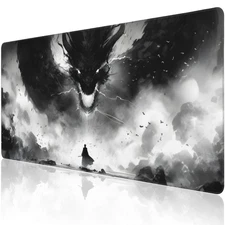 Extended Large Gaming Mouse Pad, Horror Anime Manga Large Desk Mat for Deskto...