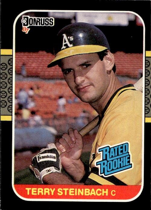 1987 Leaf Terry Steinbach #34 Oakland Athletics