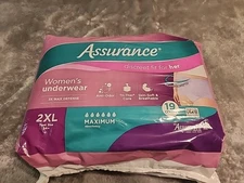 Assurance Women's Incontinence & Postpartum Underwear, XXL , (19 Count)