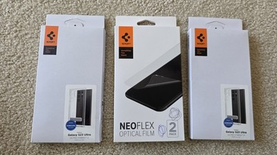 2 Spigen Ultra Hybrid S Designed for Galaxy S23 Ultra Case - Crystal clear