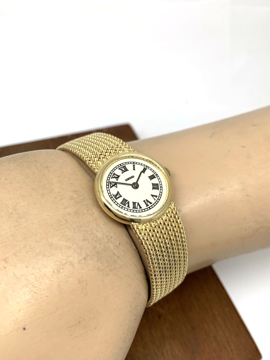 Concord Women\'s Watch 14k Yellow Gold Roman Dial Vintage Swiss Hand Wind 21mm Concord Women main image 3