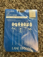 Vintage Lane Bryant Pantyhose Plus Size 2X Taupe New In Package