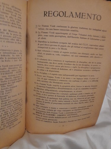 Resistenza Lombardia FIAMME VERDI 1945 Ediz. Comando Divisioni Fiamma Verdi - Picture 3 of 11