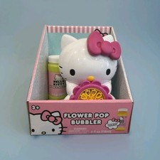 Sanrio Hello Kitty Flower Pop Bubbler Bubble Machine Toy New In Box 4 fl oz