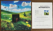 Rainbow Kitten Surprise BAND SIGNED Bones Clear Blue Vinyl LP Beckett BAS COA