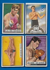 1951 Topps Ringside Boxing lot of 4 Corbett, Rocca, Firpo, Barrone marked