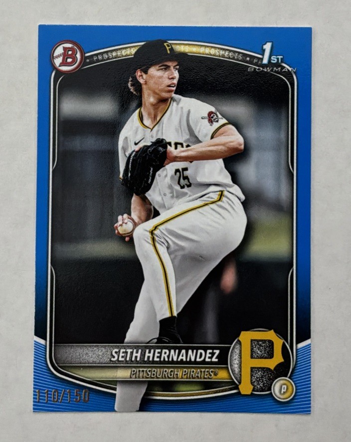2025 Bowman Draft Seth Hernandez 1st Bowman Paper Blue /150 Pirates