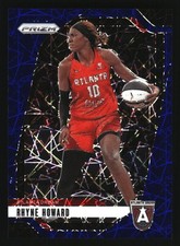 Rhyne Howard 2024 Panini Prizm WNBA Blue Velocity Prizms #39 Atlanta Dream