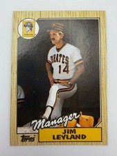 #93 Jim Leyland [Rookie] Pirates 1987 Topps Baseball Card NM. rookie card picture