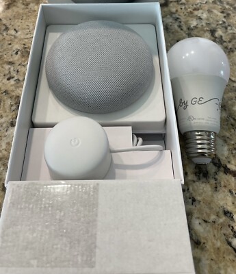 Google Home Mini Smart Light Starter Kit Chalk