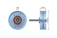 Rolle Spannrolle Keilriemen FüR Ford Mondeo 00- Transit 06- Fiesta V 05