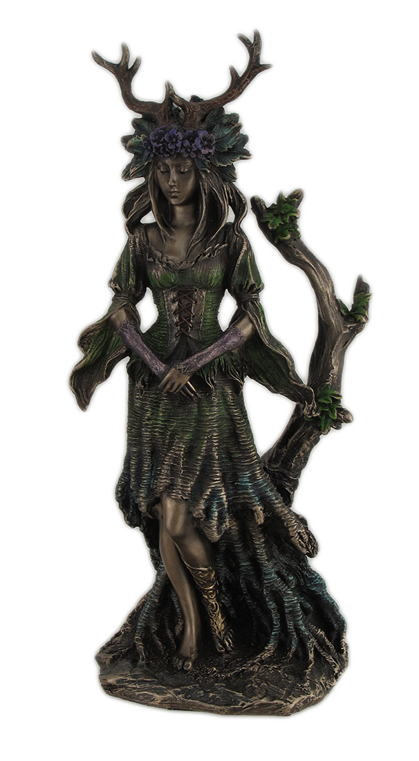 Guardian Goddess of the Trees Bronze Finished Statue