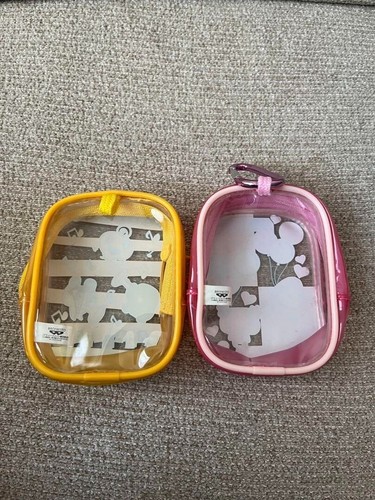 Tamagotchi 2004 Clear Pouch Set Mametchi Kuchipatchi Violetchi Strawberry - Picture 2 of 2