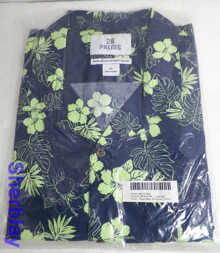 28 Palms Hawaiian Shirt Mens Aloha Cotton Buttoned - Size & Color Options - 第 6/25 張圖片