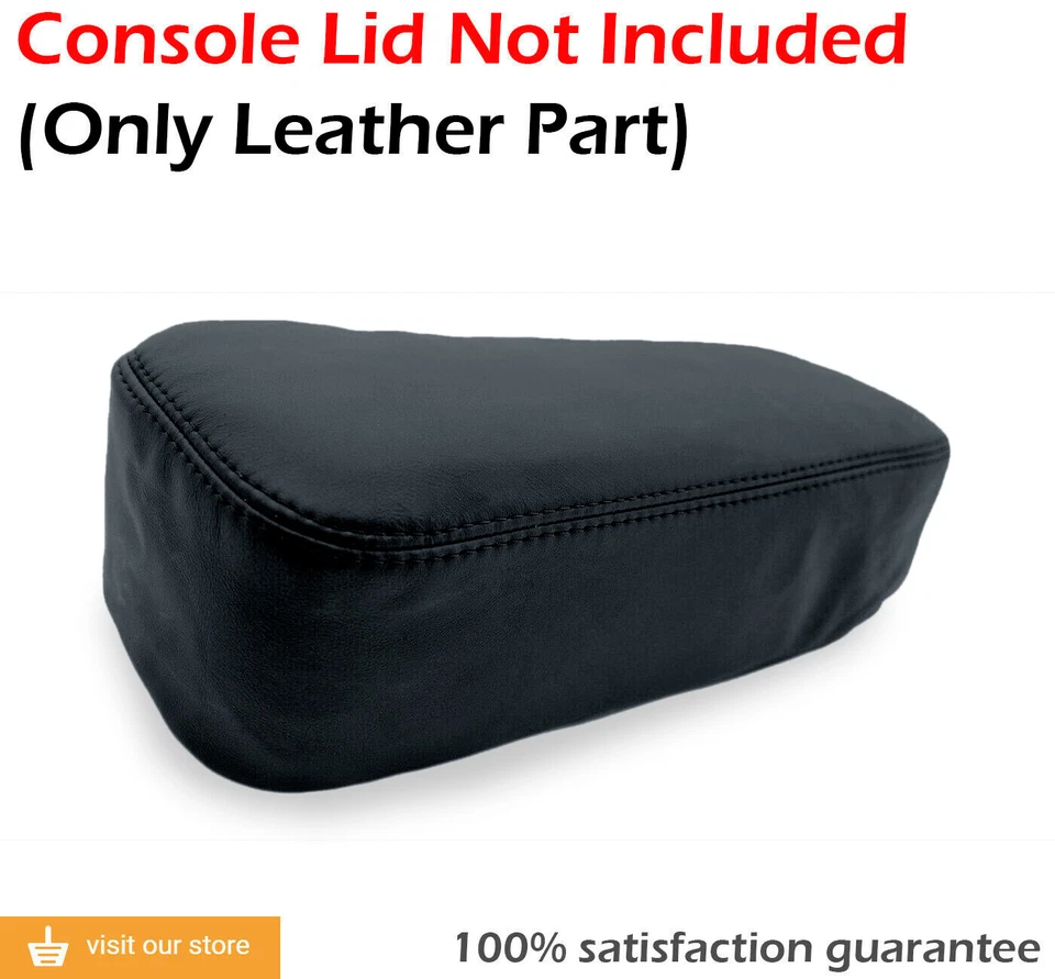 Se adapta a Volvo 240 242 244 245 260 1978-1993 tapa de consola de vinilo reposabrazos cubierta negra Foto 2 de 4