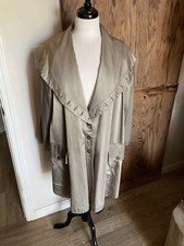 Ernestina Cerini Satin Trench, Vintage 1980’s Size M/l