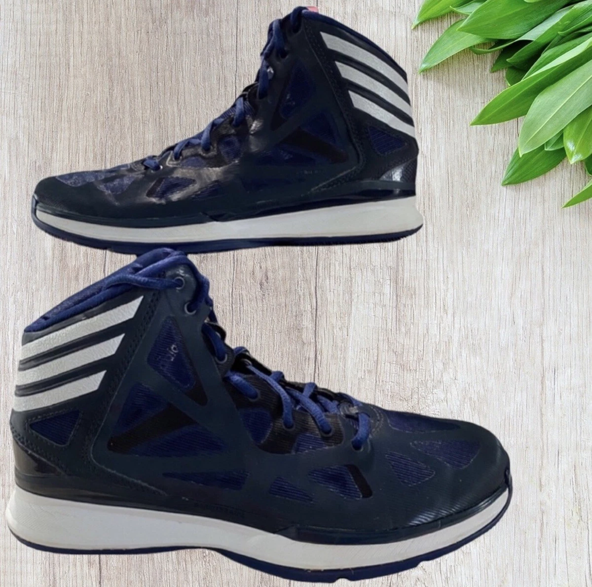 Adidas Mens Sprint Frame Sprim Web High Top Basketball Shoes Sneakers