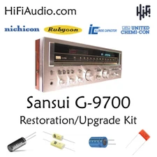 Sansui G9700 rebuild restoration recap upgrade kit repair filter capacitor
