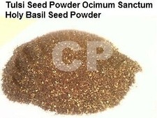 Tulsi Seed Powder Ocimum Sanctum Holy Basil Seed Powder Organic 50gm 1.7 OZ