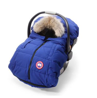 Canada Goose Fawn Bunting Carseat Stroller Cover - Blue - Original Box Included!