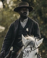 DAVID OYELOWO signed autograph 20x25cm LAWMEN BASS in person autograph COA